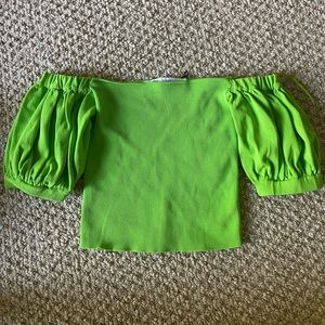 Zara green top